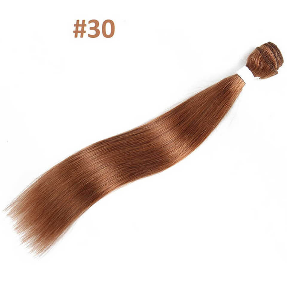 Chestnut Brown Straight Bundles Hair Human Hair 4 bundles Hair Weave Extension