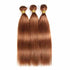 Chestnut Brown Straight Bundles Hair Human Hair 4 bundles Hair Weave Extension