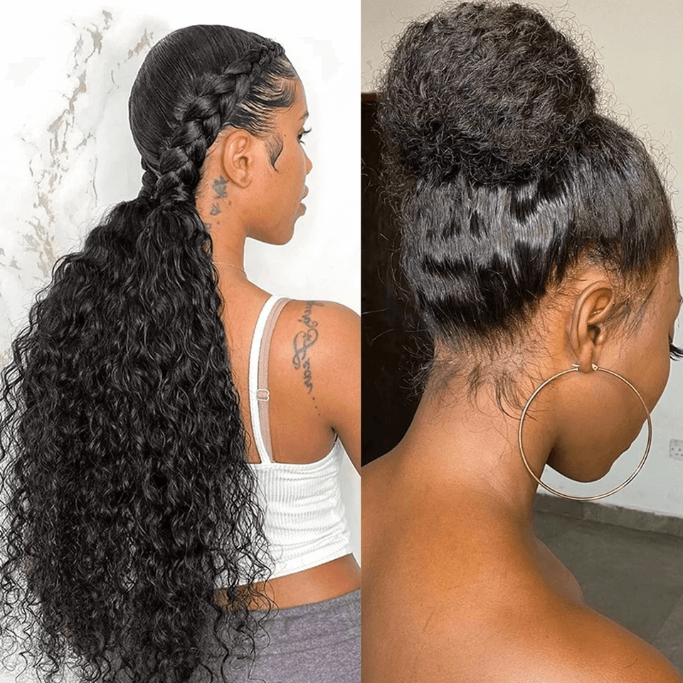 Curly 360 Lace Frontal Wig Pre Plucked Human Hair Wigs