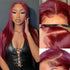 Burgundy 99j color 7x4 Lace Wigs Straight Pre Plucked Glueless Human Hair Wig