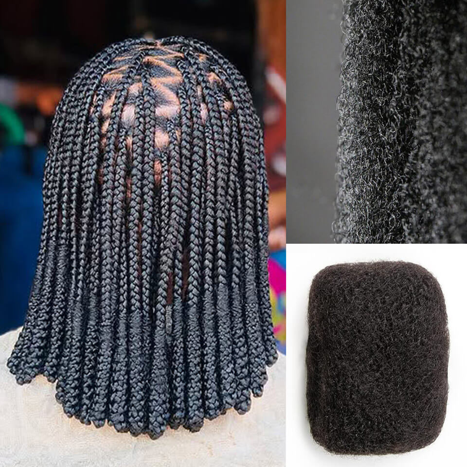 Natural Black Afro kinky Bulk Human Hair For Braiding Dreadlock Hair