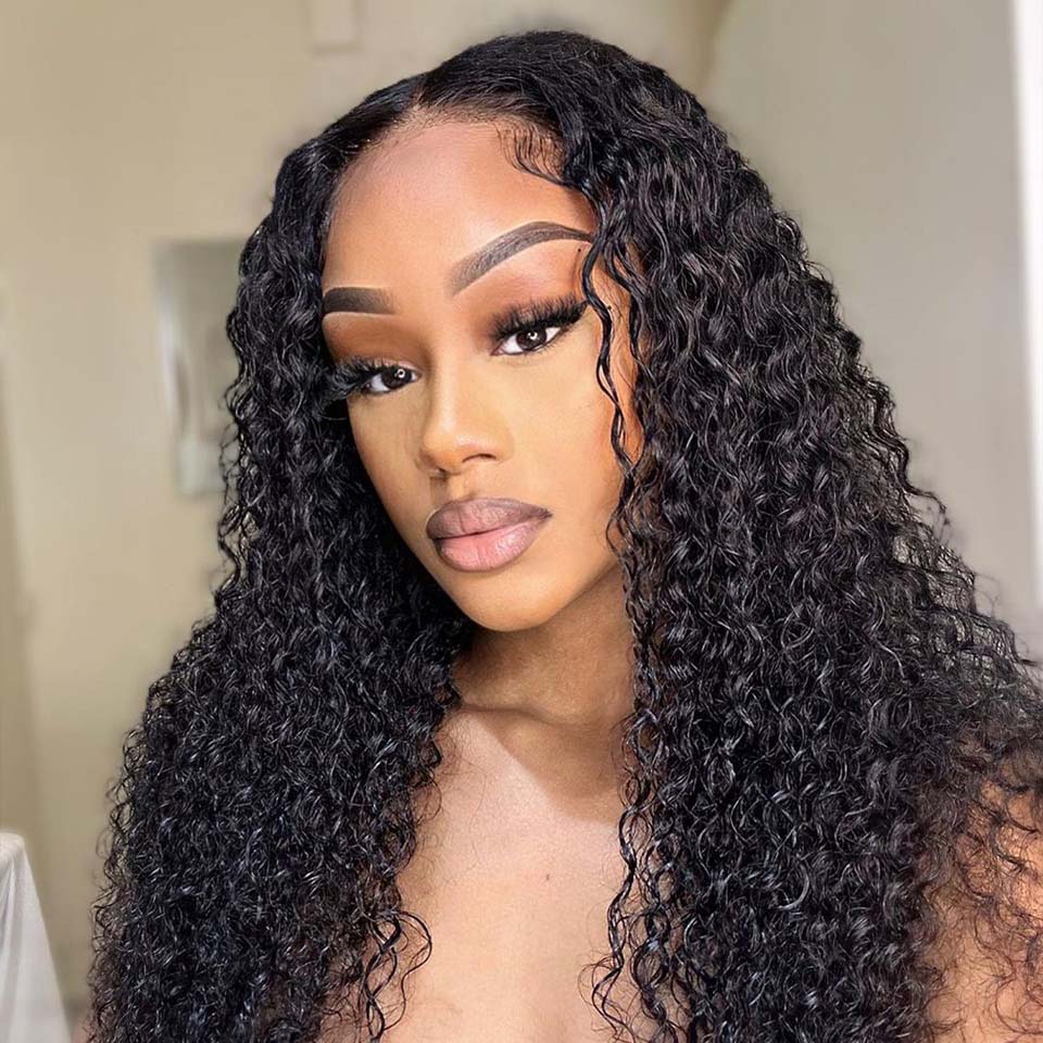 Jerry Curly HD 13x4 Lace Front Wig Thick Curly Hair Glueless Wigs