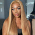 Honey Blond #27 Glueless 5x5 Lace Wigs Pre Cut and Pre Plucked HD Lace Closure Wig