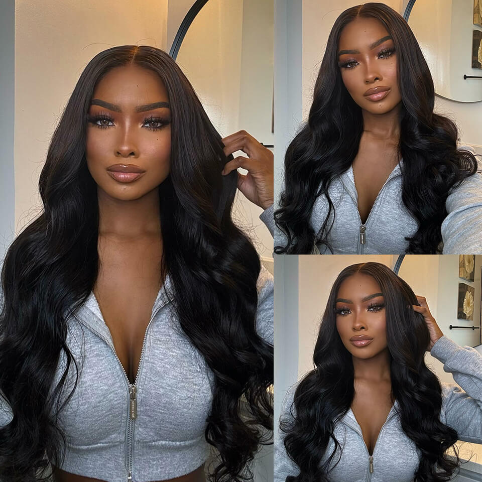 Body Wave Glueless Lace Wig 9x6 HD Lace pre cut pre bleached Human Hair Lace Front Wig