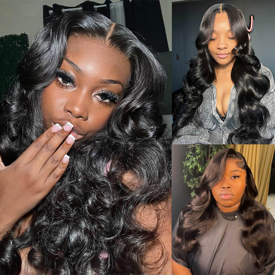 Body Wave Glueless Lace Wig 9x6 HD Lace pre cut pre bleached Human Hair Lace Front Wig