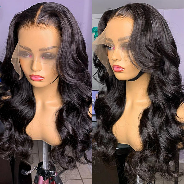 Body Wave 13x4 HD Lace Wigs Invisible Lace 180% 250% Density