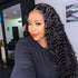 Deep Wave 4X4 Lace Wigs pre plucked human hair lace wig for black women