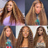 Deep Wave Highlight #427 13x4 Lace Front Wig Honey Blonde Human Hair Pre Plucked HD Lace Wigs