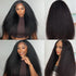 Kinky Straight V Part Wigs Glueless Human Hair Wigs No Sew In No Glue NO Leave Out V Part Wig