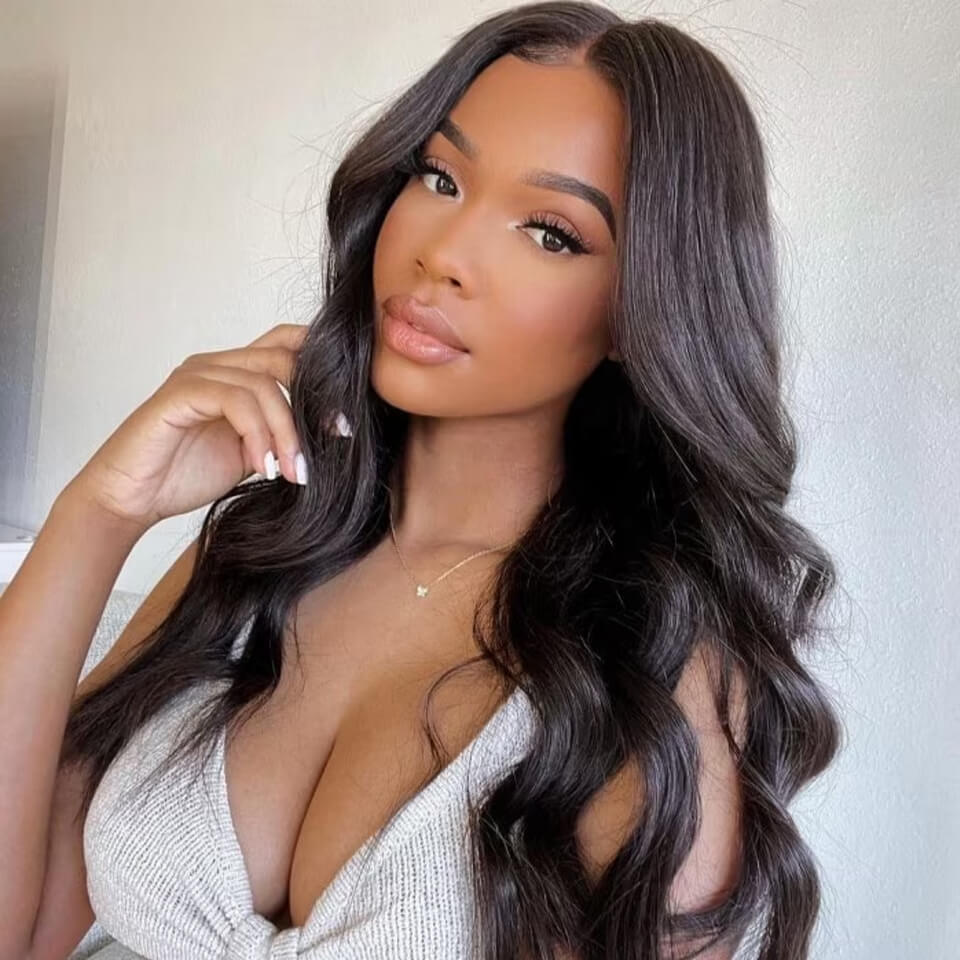 Wear And Go Ocean Wave Glueless HD Lace Wig 5x5 Pre-Cut Human Hair Wigs Pre Plucked Hairline