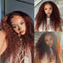 Reddish Brown Curly 5x5 Glueless HD Lace Wigs Pre-Cut and Pre plucked Human Hair Lace Wig