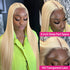 Blonde #613 Straight 13x6 Lace Frontal Wigs Human Hair Pre-Plucked With Baby Hair