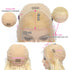 613 Blonde Straight Human Hair Lace Front Short Bob Wigs