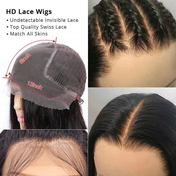 Skin Melt HD Lace Wigs Jerry Curly Hair 13x6 Lace Front Human Hair Wigs For Women