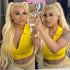 #613 Blonde Straight Human Hair Lace Front Wigs Pre-Plucked With Baby Hair