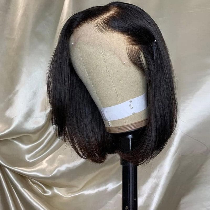 Short Straight Bob Wigs Virgin Human Hair 13x4 Lace Front Wigs With Baby Hair