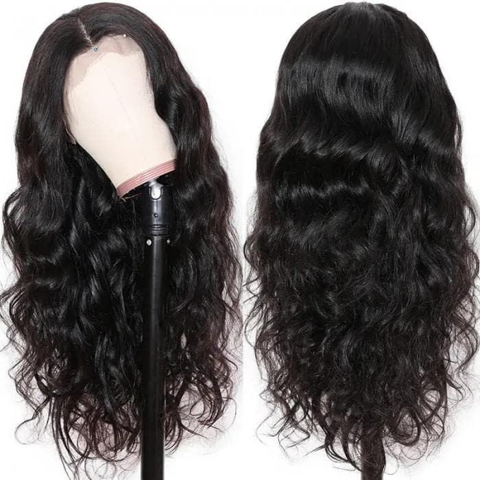 Body Wave Human Hair 4x4 Lace Wig Pre Plucked  With Baby Hair On Sale