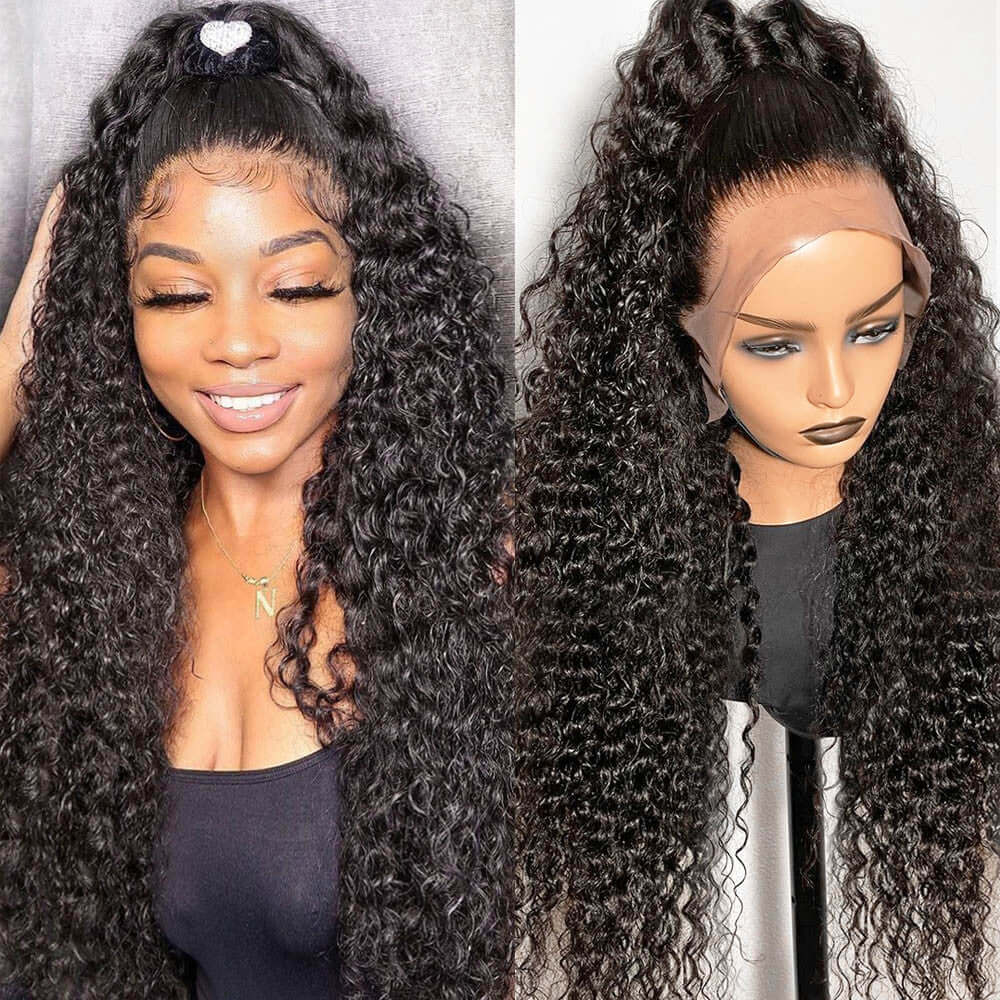 Jerry Curly HD 13x4 Lace Front Wig Thick Curly Hair Glueless Wigs