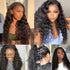 Deep Wave 13x6 HD Transparent Lace Front Wig Glueless Human Hair Wigs 250% Density