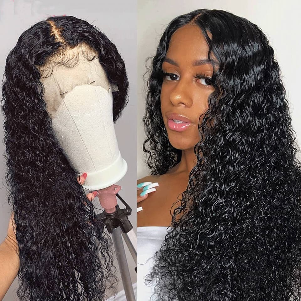 Clearance Sale Deep Wave 13x4 Lace Front Wig With Baby Hair High Density Human Hair Wigs