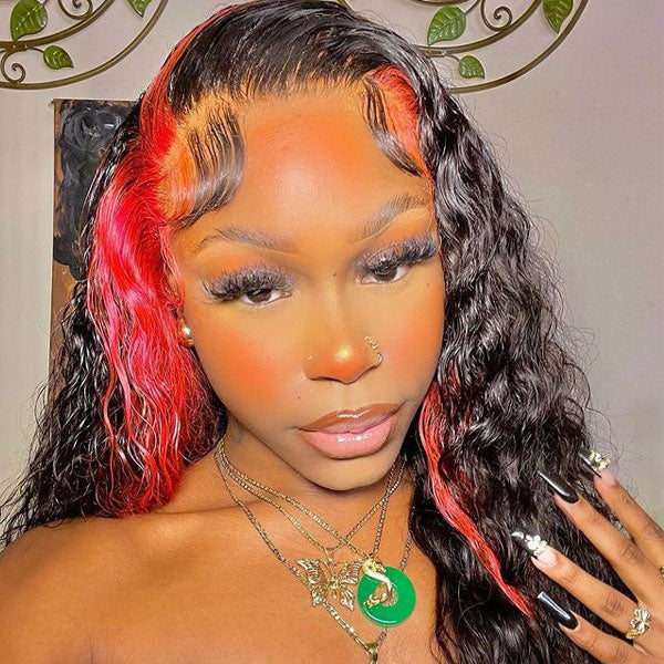 Customized Color Top Grade Human Hair Weave Hairstyles 13x4 Lace Front Wigs