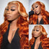 Ginger Blonde Ombre Wigs Body Wave 13x4 HD Lace Front Wigs for Women