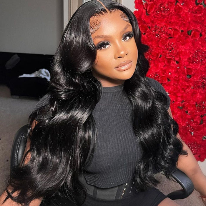 Wear And Go Wigs Body Wave Glueless 5x5 Lace Closure Wigs With Pre-Cut Lace