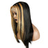 Highlight Layered Haircut 13x4 Transparent Lace Front Wigs Straight Human Hair Wigs