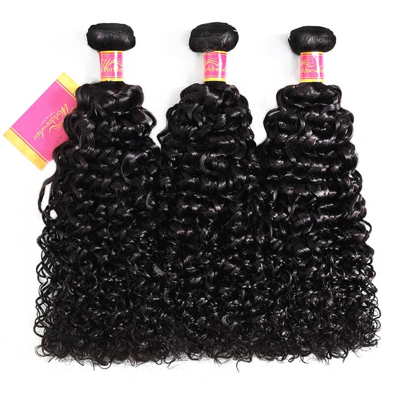 Unprocessed WorldNewHair Brazilian Virgin Human Hair Kinky Curly 3 Bundles