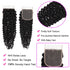 Kinky Curly Hair 4x4 Pre Plucked Lace Closure Sews In Virgin Human Hair Extensions