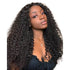 Worldnewhair T Part Wigs Kinky Curl Human Hair Wigs Natural Black