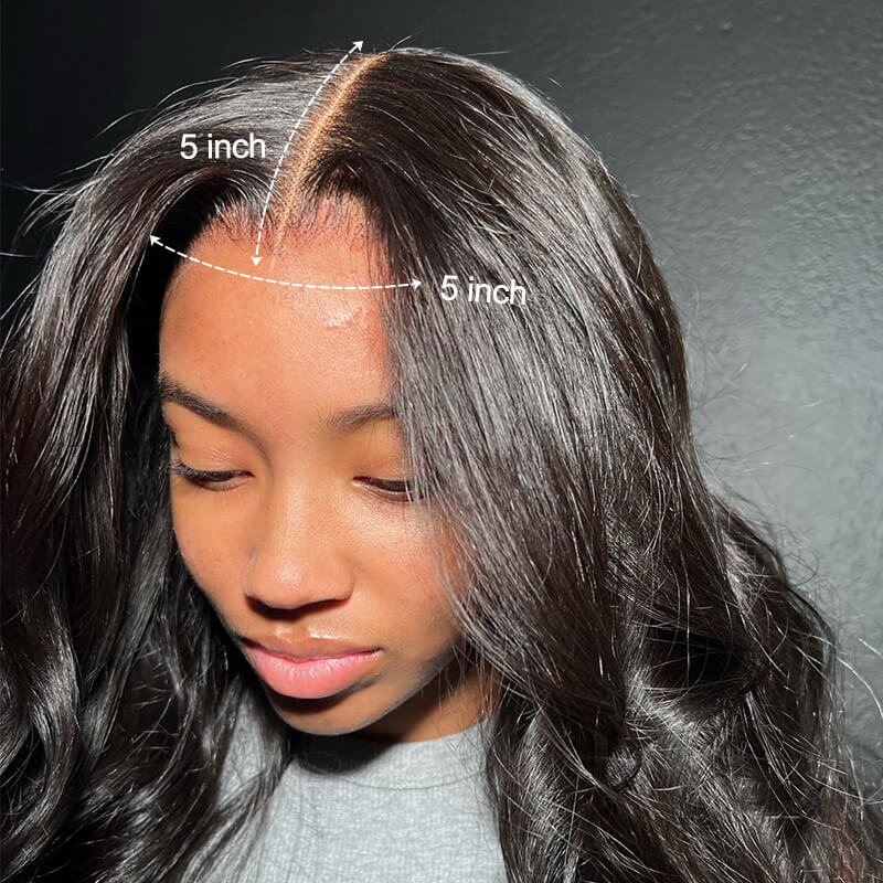 HD Lace Body Wave 5*5 Wigs Realistic Transparent Lace Closure Wig
