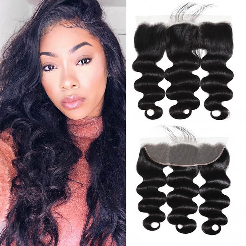 WorldNewHair Body Wave Hair 13x4 Ear To Ear Lace Frontal Closure