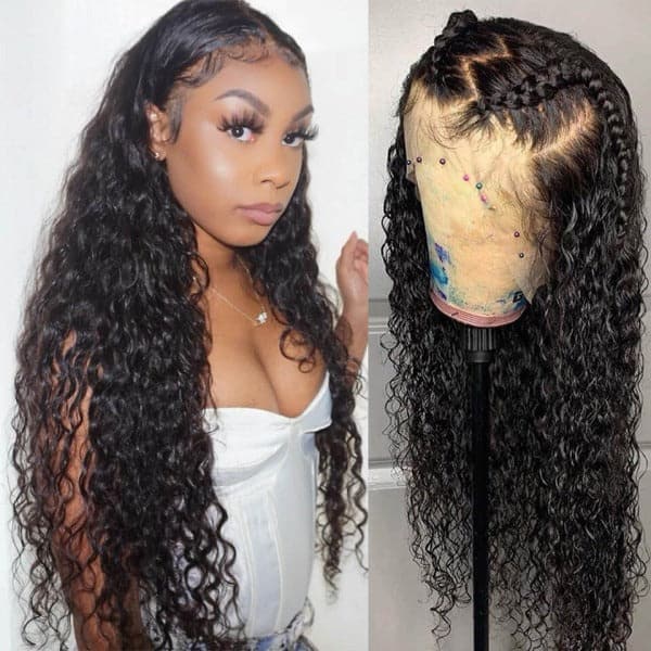 Water Wave Real Wear & Go 5x5 Glueless HD Lace Wig Pre-Cut Human Hair Wigs Pre Plucked Natural Hairline