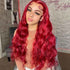 Gorgeous Red Lace Front Wig Body Wave Virgin Human Hair Wigs