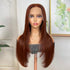 Reddish Brown Pre-Colored Modern Layered Cut 13x4 Lace Front Straight Season Vibe Wig