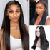 U-Part Wigs Virgin Hair Silky Straight Human Hair Wigs 150% Density