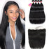 Straight Human Hair 4 Bundles And 13*4 Lace Frntal Bundle Deals With Frontal