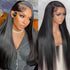 Straight 13x6 HD Lace Front Wig With Baby Hair Human Hair Wigs 250% Density