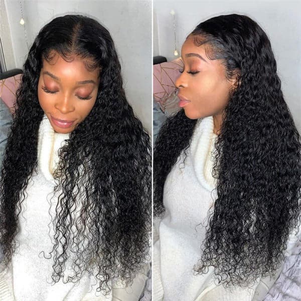 Water Wave Real Wear & Go 5x5 Glueless HD Lace Wig Pre-Cut Human Hair Wigs Pre Plucked Natural Hairline