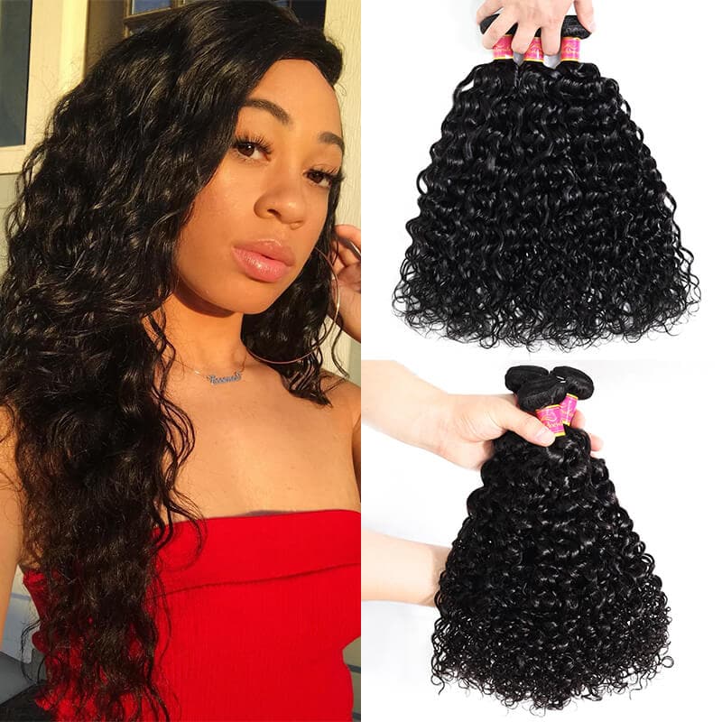 WorldNewHair Water Wave 3 Bundles Virgin Human Hair Weave For Sale Online