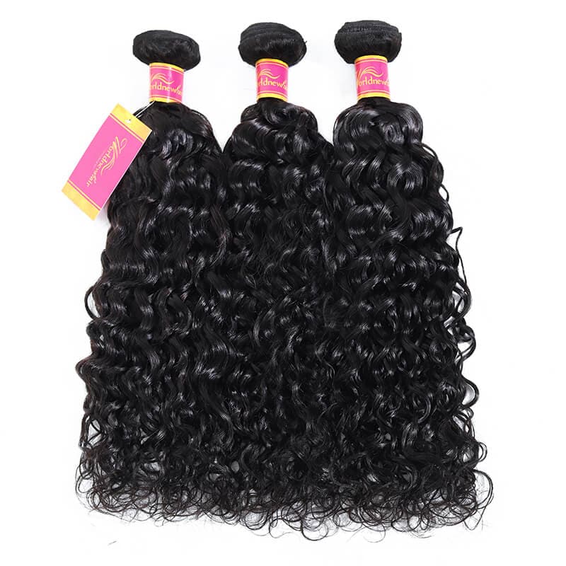 Water Wave Brazilian Virgin Hair 3 Bundles Unprocessed Human Hair Weft