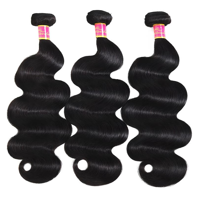 Brazilian Body Wave Virgin Hair Weave 3 Bundles Unprocessed Human Hair Extensions