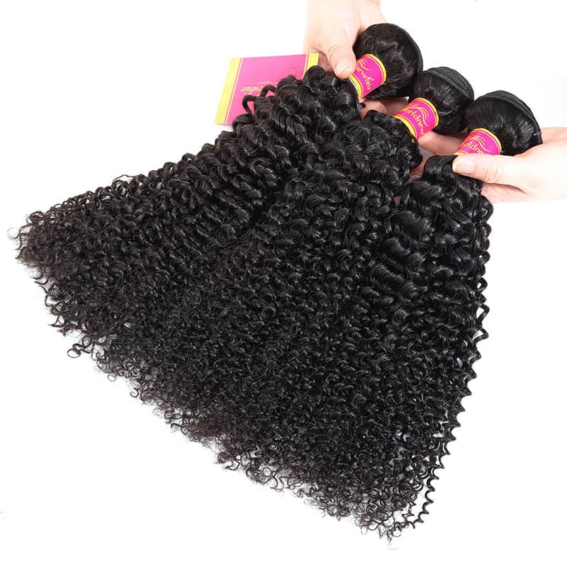 Unprocessed WorldNewHair Kinky Curly 4 Bundles Brazilian Human Virgin Hair Bundles Deal