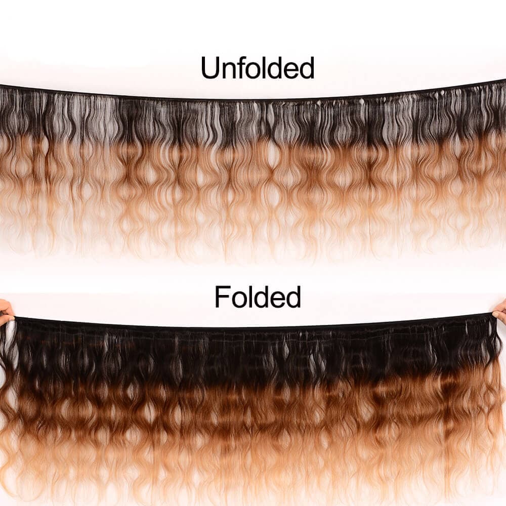 Unprocessed Virgin Hair 4 Bundles Brazilian Ombre Color Body Wave Human Virgin Hair