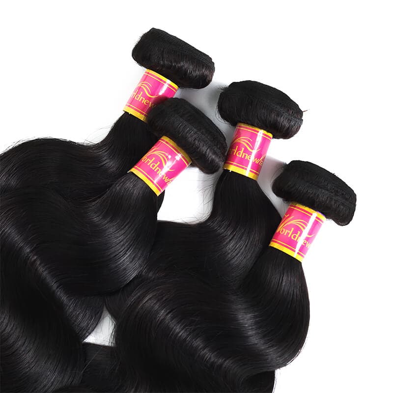 WorldNew Hair Bundles 3 Pcs/pack Hair Brazilian Body Wave Virgin Hair