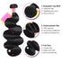 WorldNew Hair Bundles 3 Pcs/pack Hair Brazilian Body Wave Virgin Hair