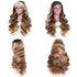 Headband Wig Honey Blonde Ombre Color Body Wave Human Hair Wigs Natural Hairline
