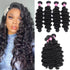 WorldNewHair Brazilian Loose Deep Wave Human Virgin Hair 4 Bundles
