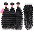 Deep Wave Human Hair Bundles With Lace Closure Brazilian Virgin Remy Hair Weave And Closure